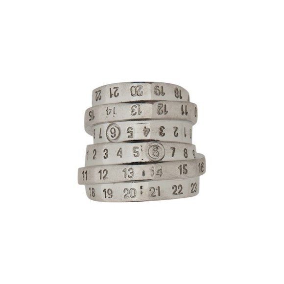 Mm6 By Maison Margiela Minimal Numeric Ring - NWT